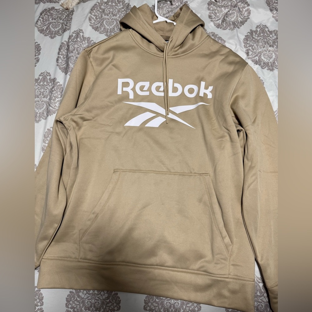 Reebok Tan Sweatshirt Casual Athletic Wear